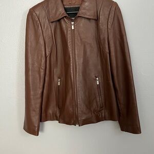 Avanti brown leather jacket